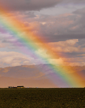 Rainbow in the Gobi Desert